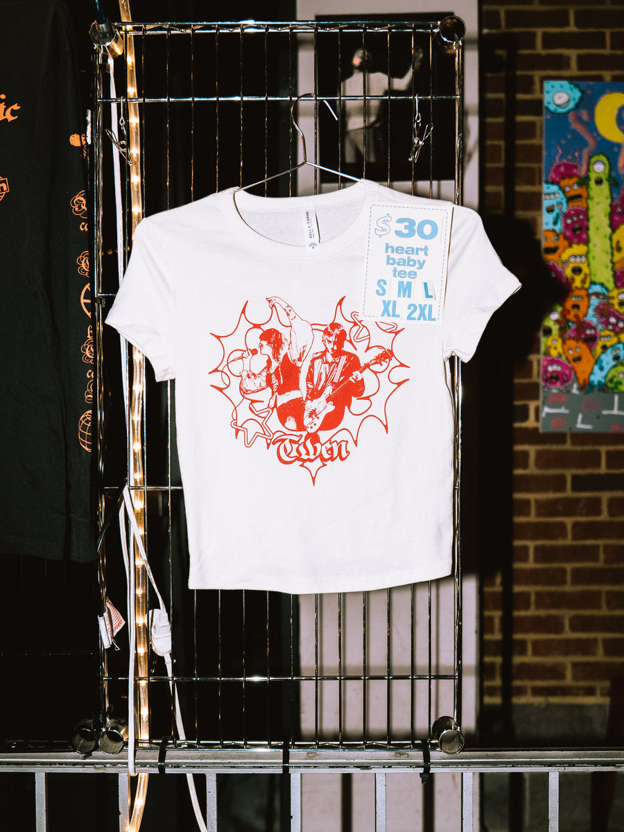 Twen Heart Baby Tee - Ivory
