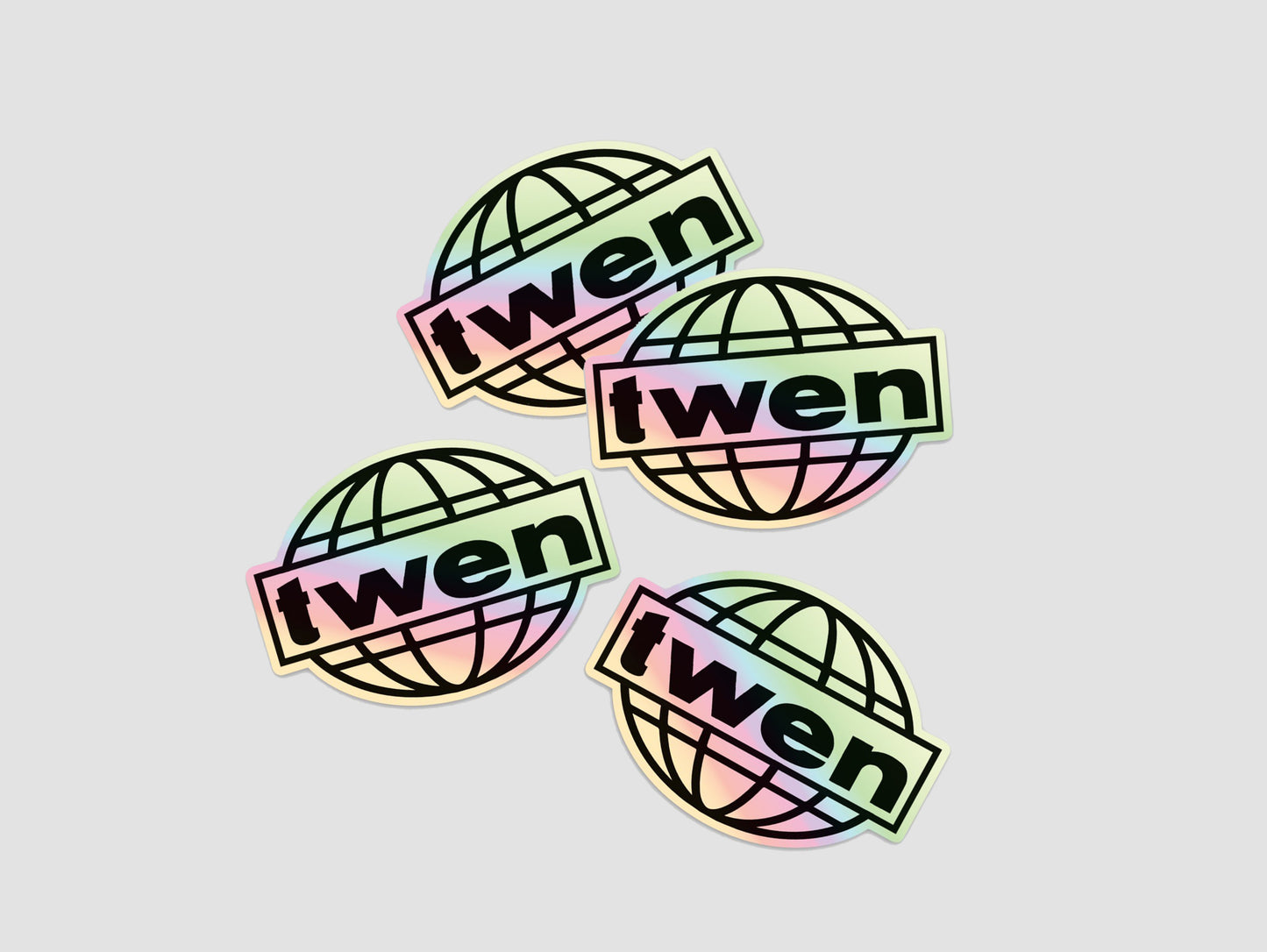 Holographic Globe Sticker