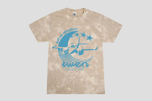 Allnighter Short Sleeve - Beige Bleach Out