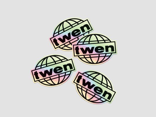 Holographic Globe Sticker
